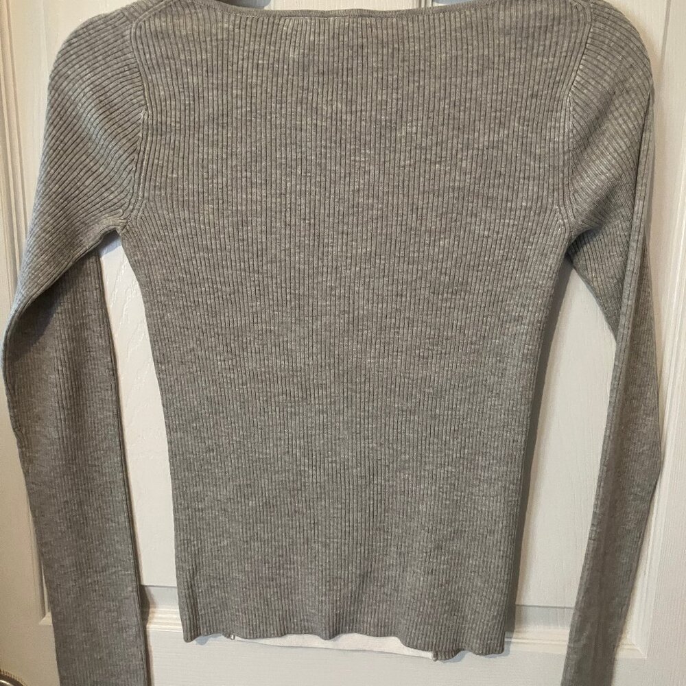 Armani Exchange Vintage Sweater/Pullover Gray/White Size M Teen - Picture 3 of 11